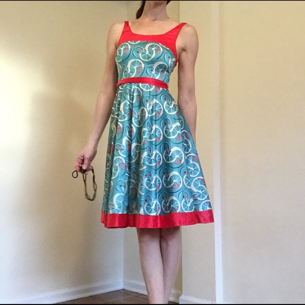 Designs by Tatiana - retro bicycle dress
